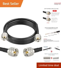 UHF Coax Cable 8ft RG58 Male to Male Antenna SWR Meter CB Radio