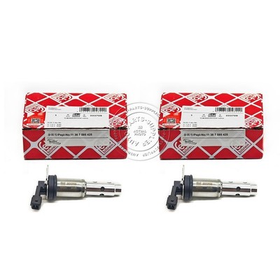 2pcs FEBI VVT Vanos Solenoid for BMW N52 N54 E60 E61 E70 E90 11367585425