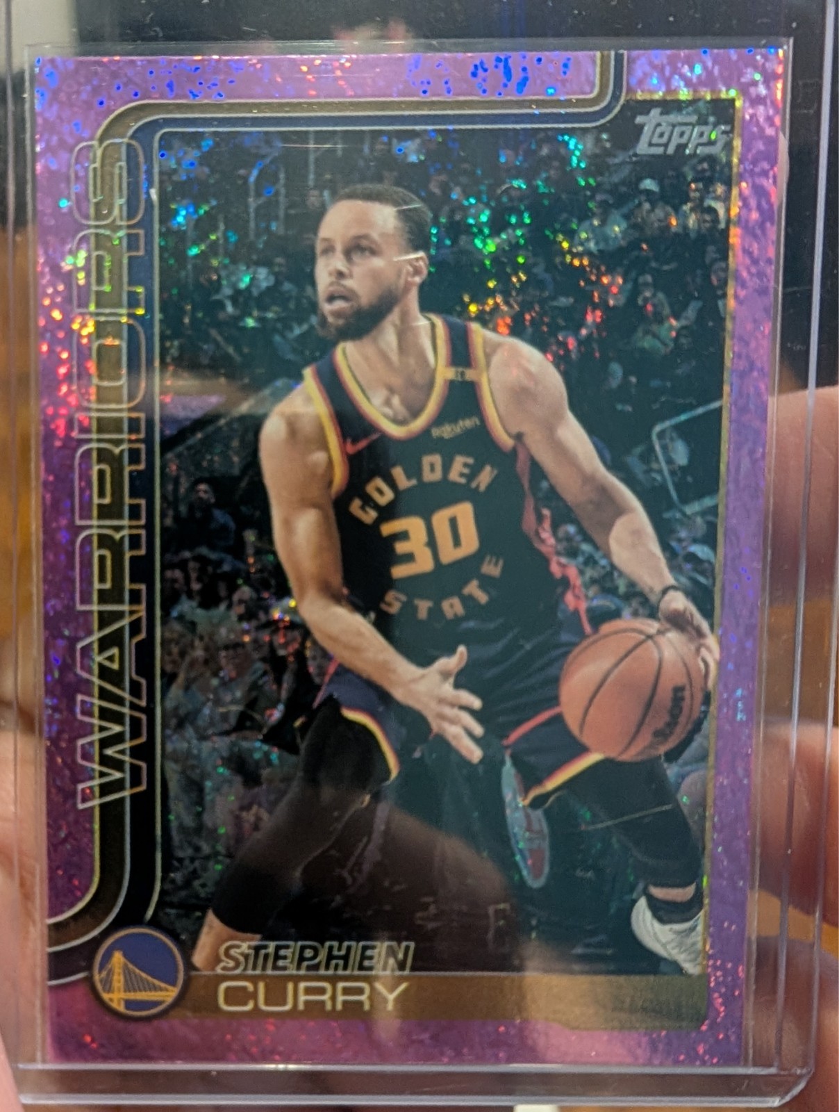 2025-26 Topps #135 Stephen Curry Pink Holo Foil