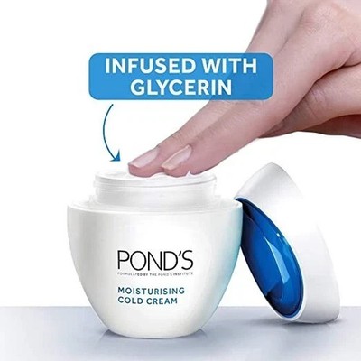 5 X Pond's Cold Cream 6g Each- Moisturizing Winter Care Face Skin Soft & Smoot