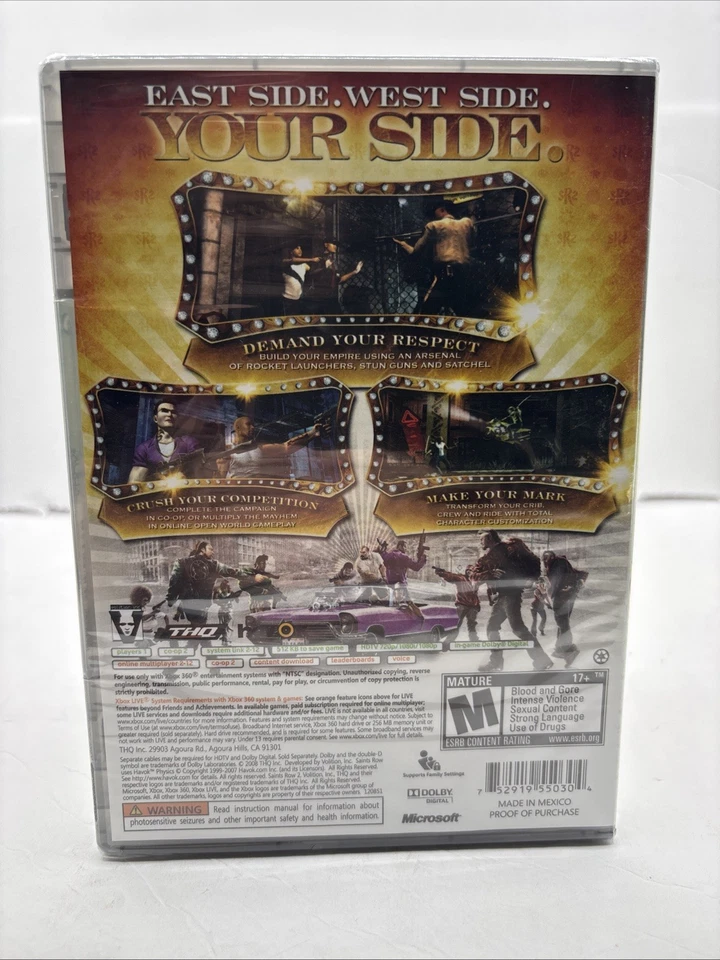 Saint's Row 2 - Microsoft Xbox 360 Brand New Sealed - Image 4 of 4