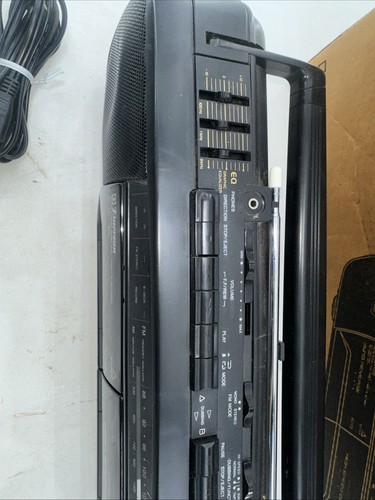 VTG Emerson AC2350 AM/FM Stereo Radio Dual Cassette Recorder Auto Reverse Retro - Picture 6 of 16