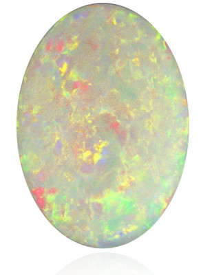   Opal Natural 9x7mm Polished Oval Blue  