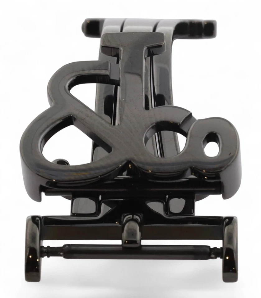 NUEVO - Hebilla de despliegue de acero inoxidable negra genuina JACOB & Co. - 18 mm Foto 2 de 4