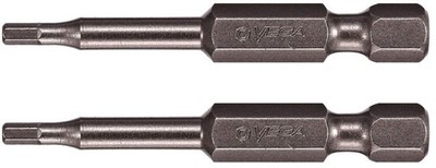 2 Pack 1/4 inch HEX Tamper Proof 2 inch Security Bits Professional Grade Hex