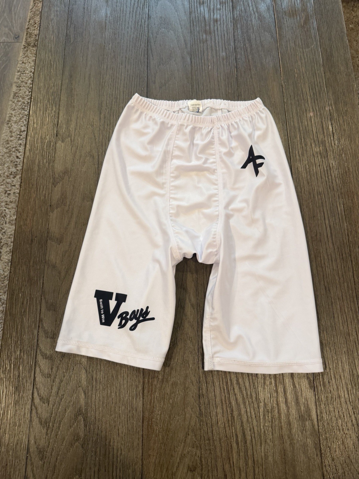 Mens Valley Boys Compression Shorts 7v7 Football Spandex Half Tights White L