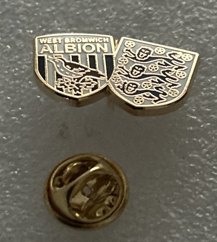 West Bromwich Albion Supporter & England Emaille Abzeichen - Sammlerstück Kleidung stolz
