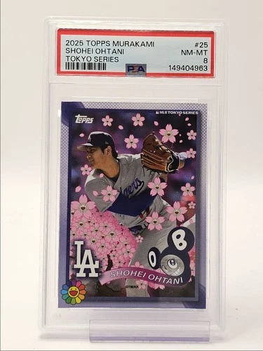 SHOHEI OHTANI 2025 TOPPS MURAKAMI MLB TOKYO SERIES DODGERS PSA 8 Q2161