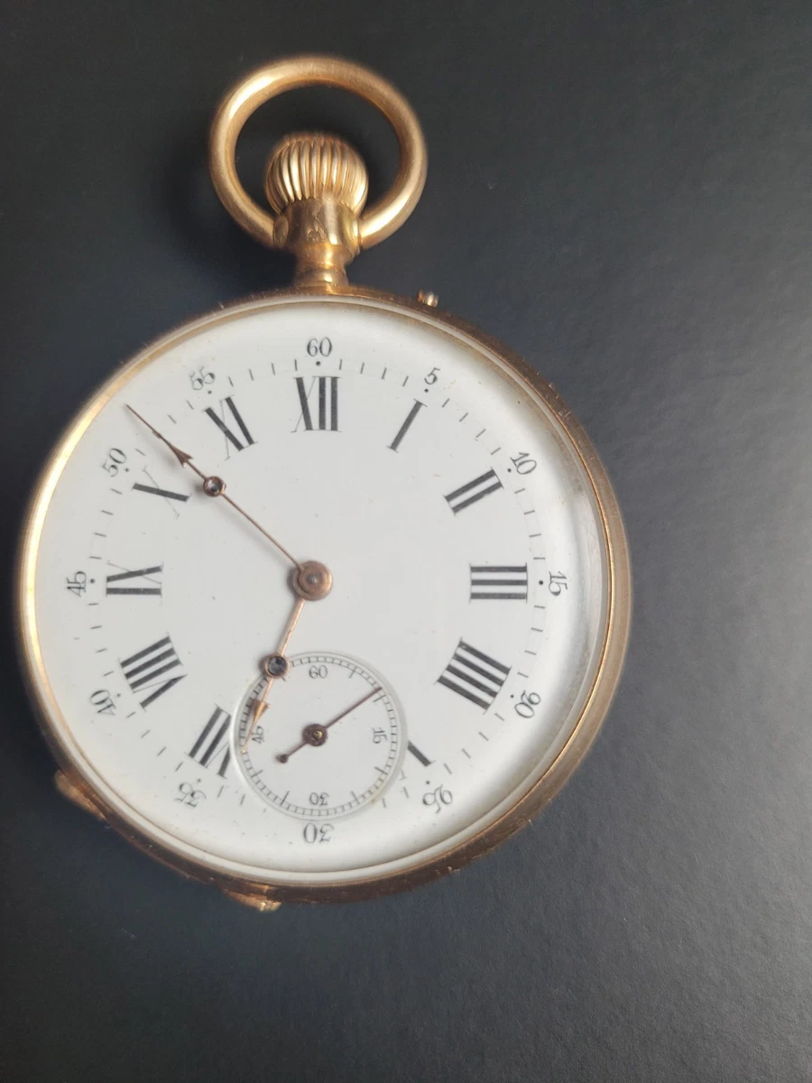 Ancienne Montre à Gousset / Horloge De Bord - Bronze - Diamètre 5.2 Cm - Vintage