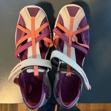 Merrell Dragonfly Fisherman Sandals MK166805 Grey/Coral Kids Girls Size 06.0M