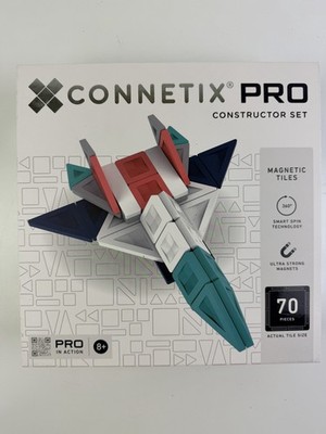 CONNETIX Pro Magnetic Tiles Constructor Set With Smart Spin Technology Ages 8+
