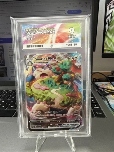 Pokémon TCG Snorlax VMAX Holo Ultra Rare Card 142/202 Ace 9 Mint Condition