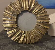 Argento SC By Sicura Gold Tone Starburst Small Picture Frame  