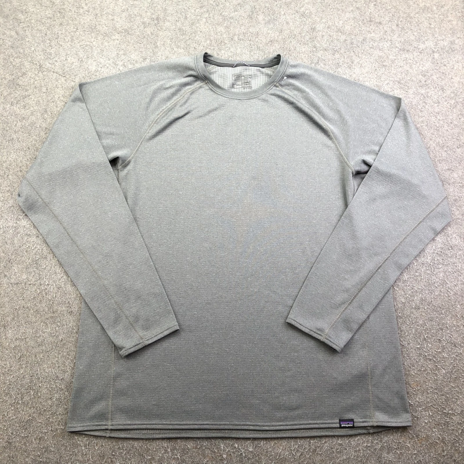 Patagonia Shirt Mens XL Gray Capilene Midweight Base Layer Thermal Hiking Top