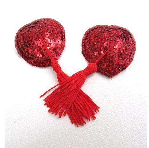 Cache-tétons Sexy En Silicone En Forme De Cœur à Paillettes