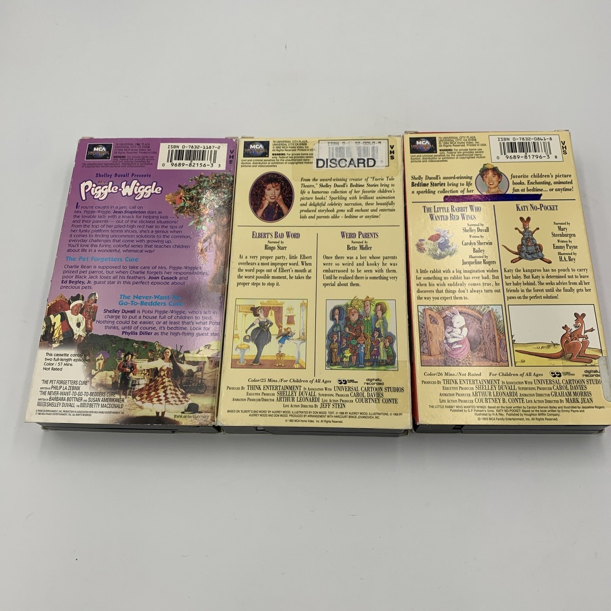 Shelley Duvall Bedtime Stories / Piglet Wiggle Vhs Lot Of 3 | eBay