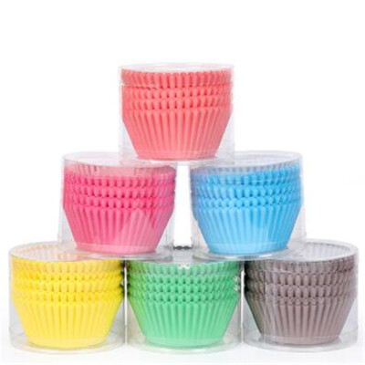 200Pc High Temperature Resistant Oil-Proof Paper Cake Cup Baking Mold Disposable