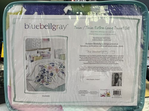 Bluebellgray Florrie Floral Print Duvet Cover Set, Twin/Twin XL, White/Multi New - Picture 5 of 5