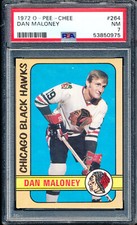 1972 O-PEE-CHEE OPC  #264  DAN MALONEY - PSA 7  NM