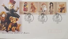 Australia 1997 - Australian Dolls & Bears Strip of 5 - FDC