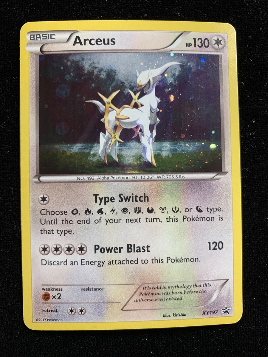 Arceus XY197 - Black Star Promo Holo Pokemon Card - MINT - English | eBay