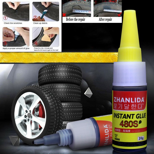 Mighty Tire Repair Glue Tyre Puncture Sealant Glue Bike Car Tire Repair
