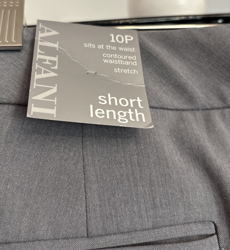 Pantalones de pierna recta para mujer Alfani GRIS PIMIENTA, EE. UU. 10P - Imagen 3 de 4