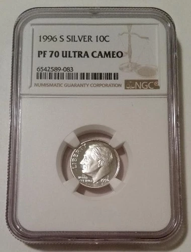 1996 S Silver Roosevelt Dime Proof PF70 UC NGC