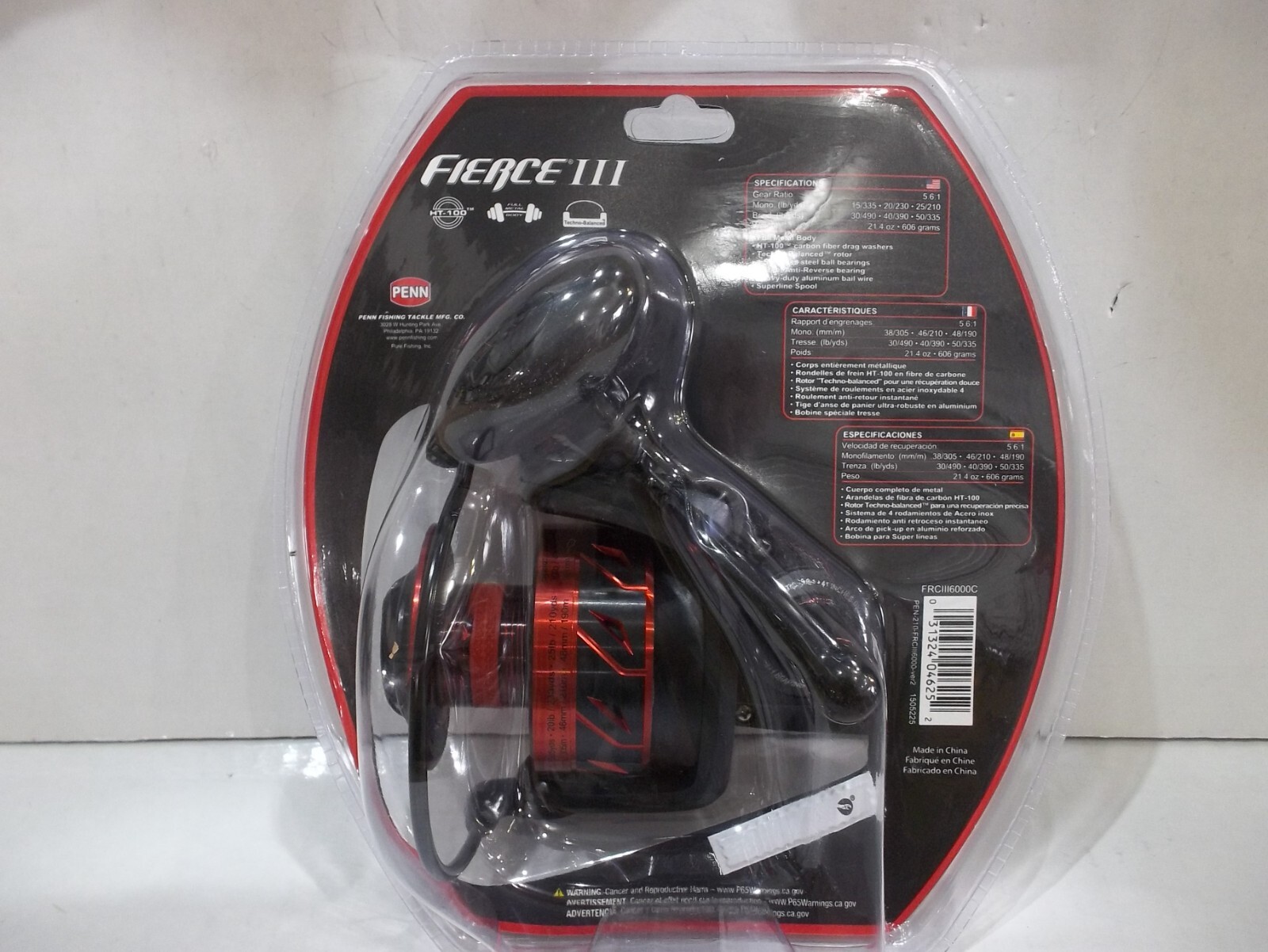 Penn Fierce III 6000 spinning reel New in clampack