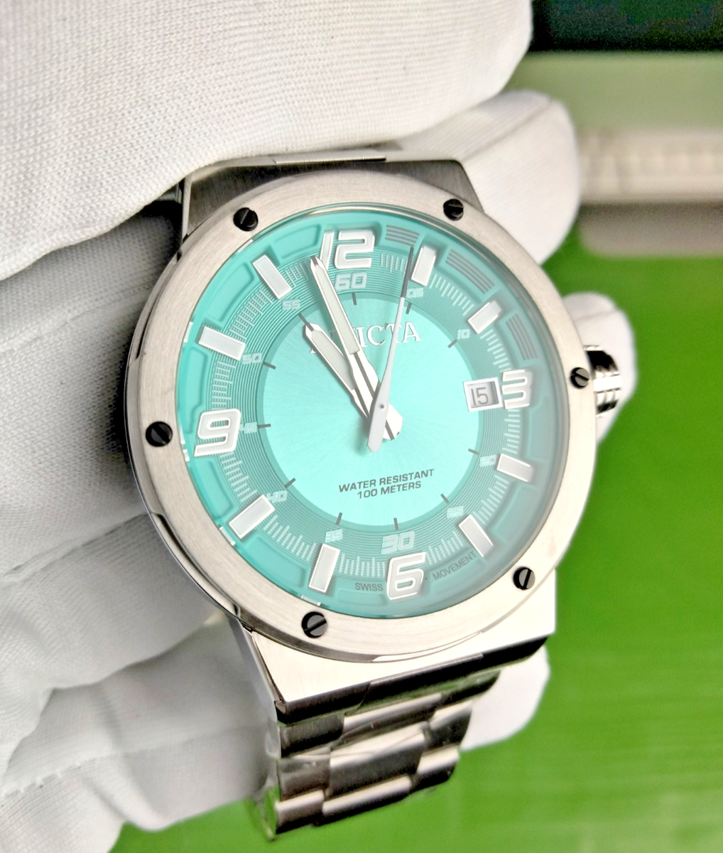 Invicta Specialty Swiss ETA F06.111 Quartz Men SS Watch 49246 Sky