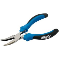 Image of Draper Soft Grip Bent Nose Mini Pliers, 125mm