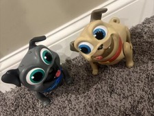 Disney Junior PUPPY DOG PALS Surprise Action Rolly  Bingo 6" Tall Walks  Talks
