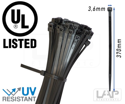 Attache-Câbles UV Stabil Noir Blanc Différentes Tailles 10-1000 Pièce - Bild 22 von 25