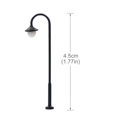 10Stk. Spur N 1:160 Modell LED Lampen Beleuchtung 45mm Puppenhaus Landschaftsbau