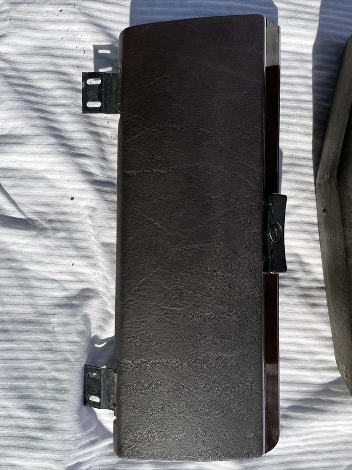 ✅ Guantera marrón pasajero Mercedes R107 450 SL SLC 1972-1989 puerta y caja OEM Foto 2 de 4