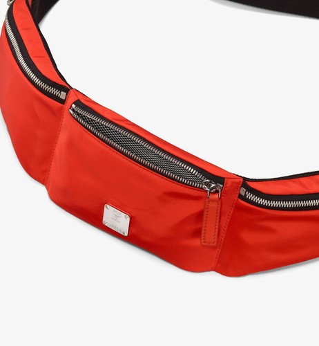 $ 525 Neu MCM Orange Flame Nylon Jemison Umhängetasche 2 in 1 Tasche MUR9AJV05O1001 - Bild 5 von 9
