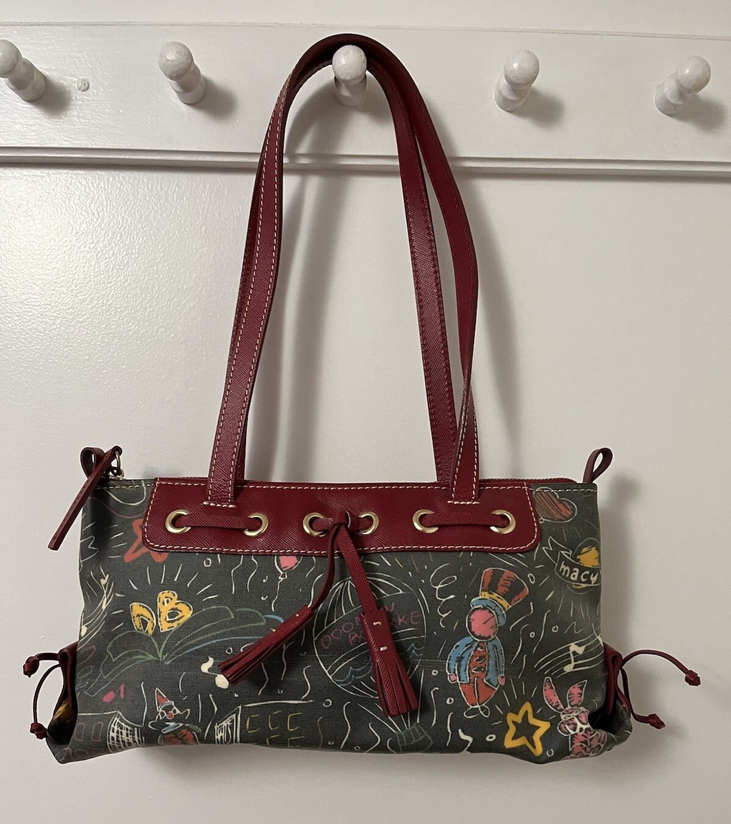 NEW Dooney and Bourke Red Leather Shoulder Bag Women’s Handbag Macy’s Parade