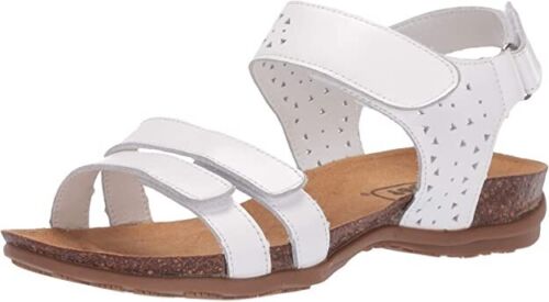 NEW PROPET WHITE LEATHER  COMFORT WEDGE SANDALS  SIZE 8 M  $79 - Picture 1 of 4
