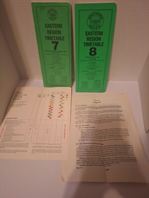Railroad Collectible- Southern Pacific  Eastern Region Timetables 7-1989, 8-1991
