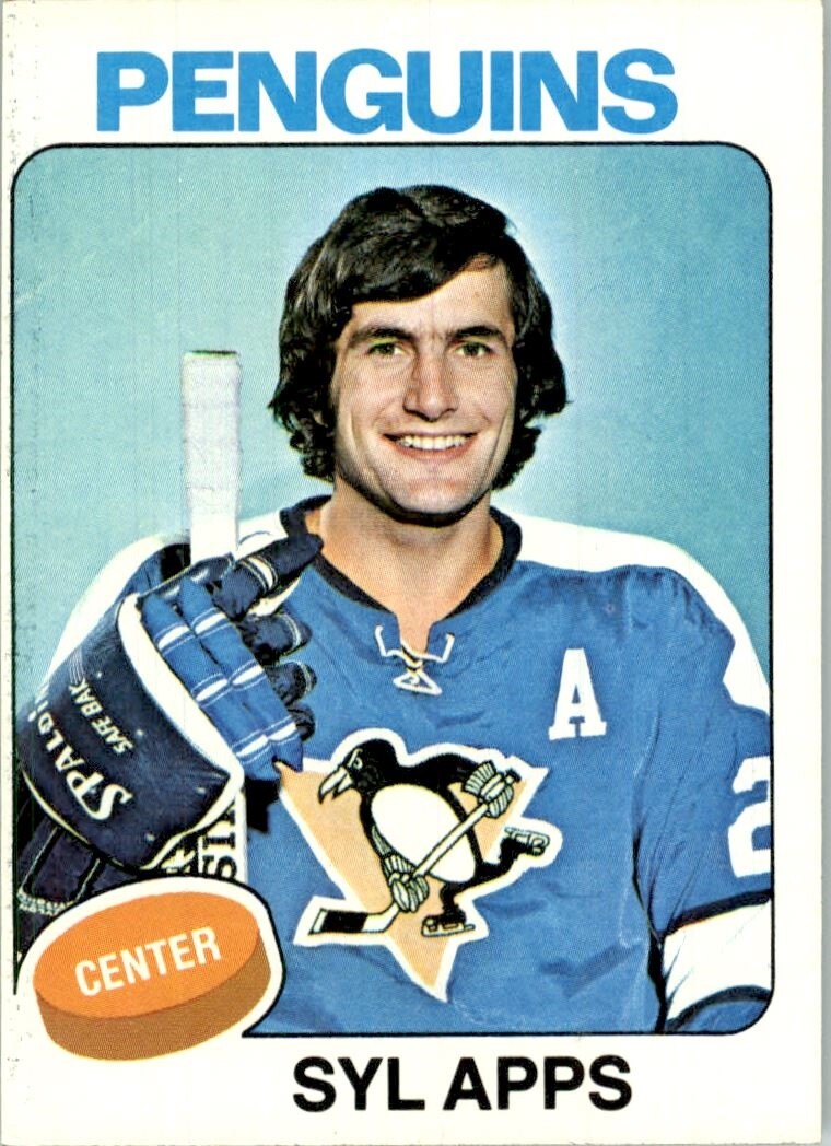 1975-76 Topps #130 Syl Apps - EX-MT