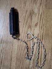 Antique Vintage Spring Loaded Barn Gate Door Latch Lock with Pull Chain