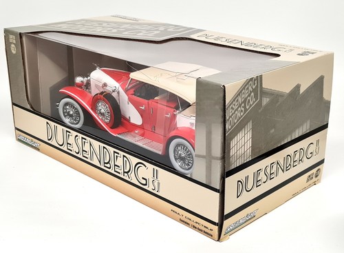 Greenlight 1/18 - Duesenberg II SJ Tourster White / Orange Diecast Model Car - Picture 2 of 8