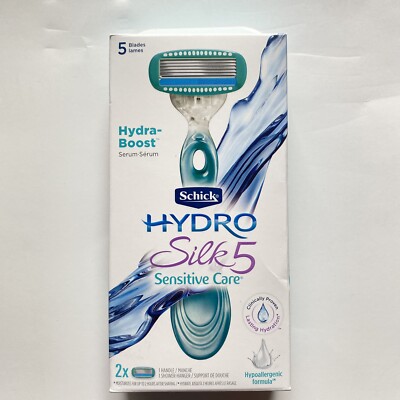 SCHICK HYDRO SILK 5 sensitive skin care with hydra-Boost serum razor