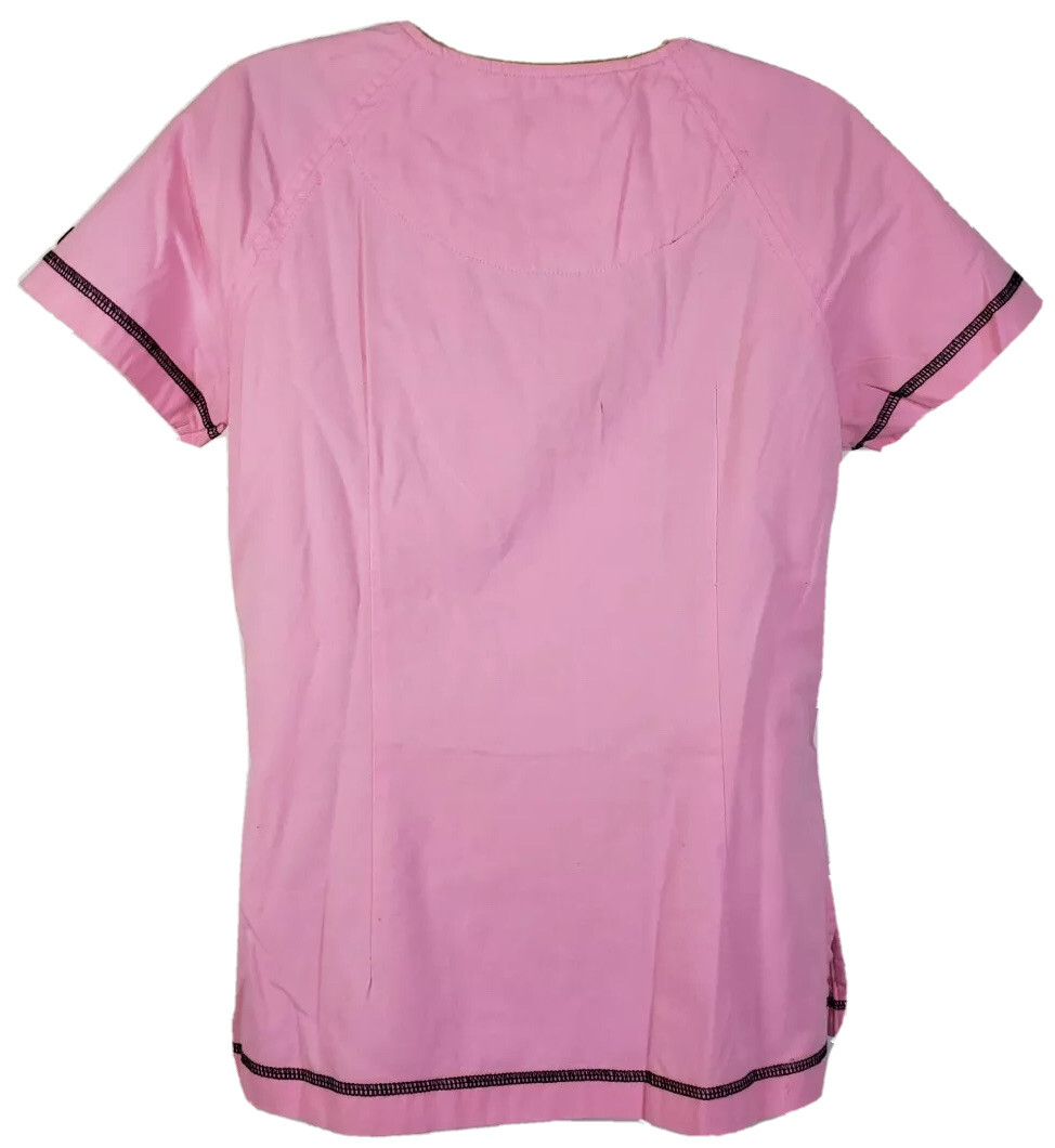 Koi Jasmine Limited Edition Womens XS Pink Cheetah Scrub Top