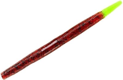Yum Dinger Worm Bait w/Hook Slot 4 In Carolina Pumpkin/Chartreuse 10/Pk YDG429