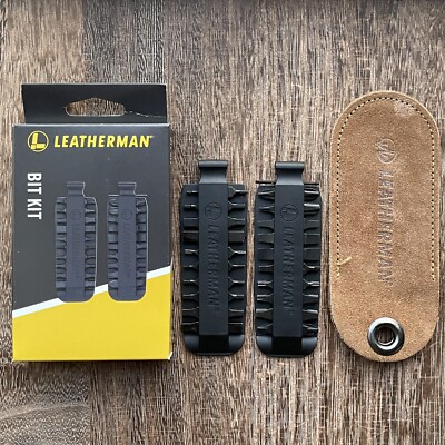 Leatherman Bit Kit for Charge Plus, Wave Plus, Skeletool, Curl, leather sleeve