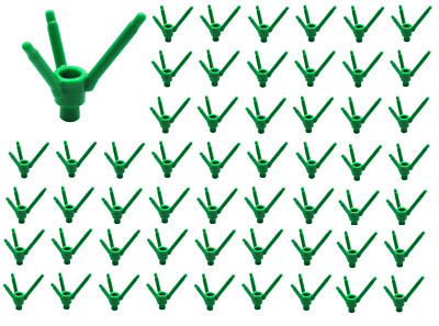  LEGO 50x  Green Plant Flower Stem with Bottom Pin
