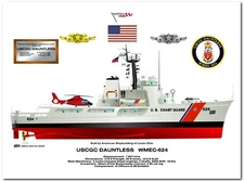 USCGC Dauntless WMEC 624, a USCG Reliance Class Medium Endurance Cutter, '94-'01