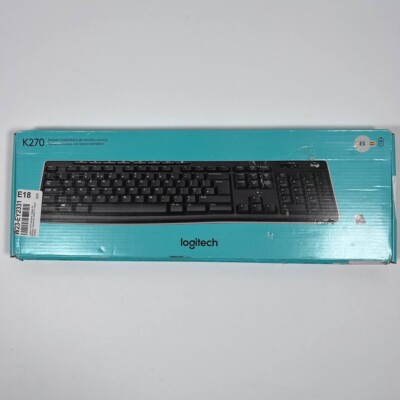 Logitech K270 Kabellose Tastatur mit Unifying-Empfänger - Schwarz