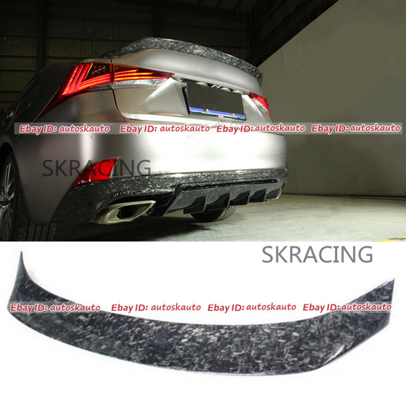 For 14-20 Lexus IS200t IS250 IS350 Forged Carbon Fiber Rear Trunk